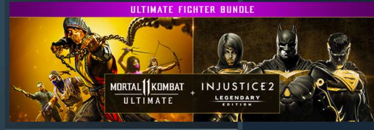 Mortal Kombat 11 Ultimate + Injustice 2 Legendary Edition Bundle - PC Steam Deck Playable